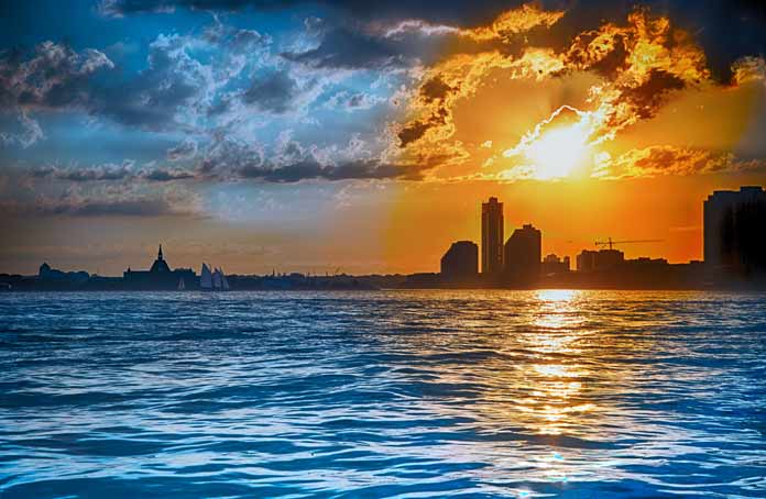 Beautiful Sunset In HDR